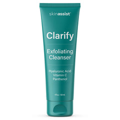 SkinAssist Clarify Exfoliating Face Wash bottle-pump ideal for easy daily cleansing.