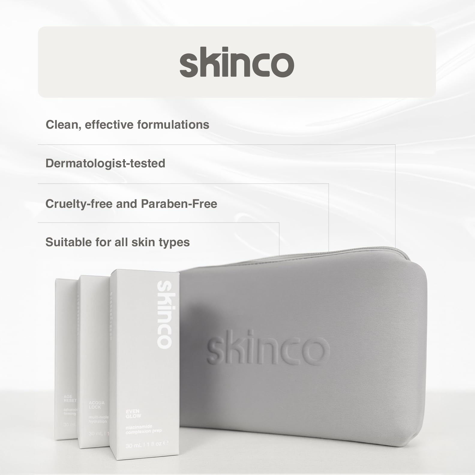 SkinCo Age Reset serum with hyaluronic acid for deeper hydration.