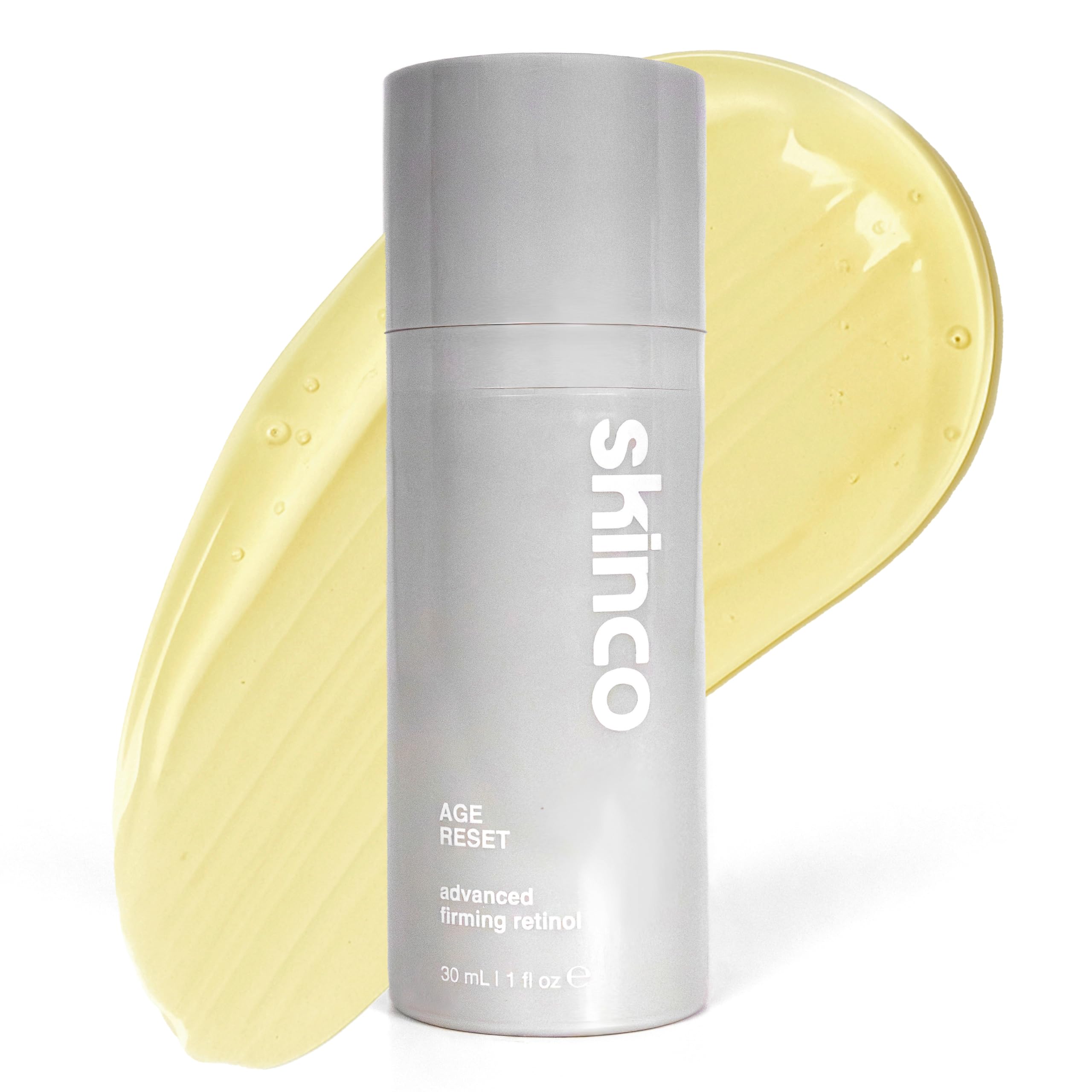 SkinCo Age Reset packaging highlighting time-release retinol benefits.
