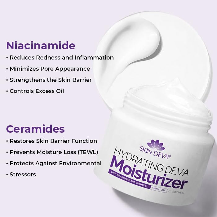 SKIN DEVA application cream illustrates easy daily use