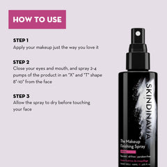 Skindinavia bridal spray bottle conveys a long-lasting finish for photographs and events.