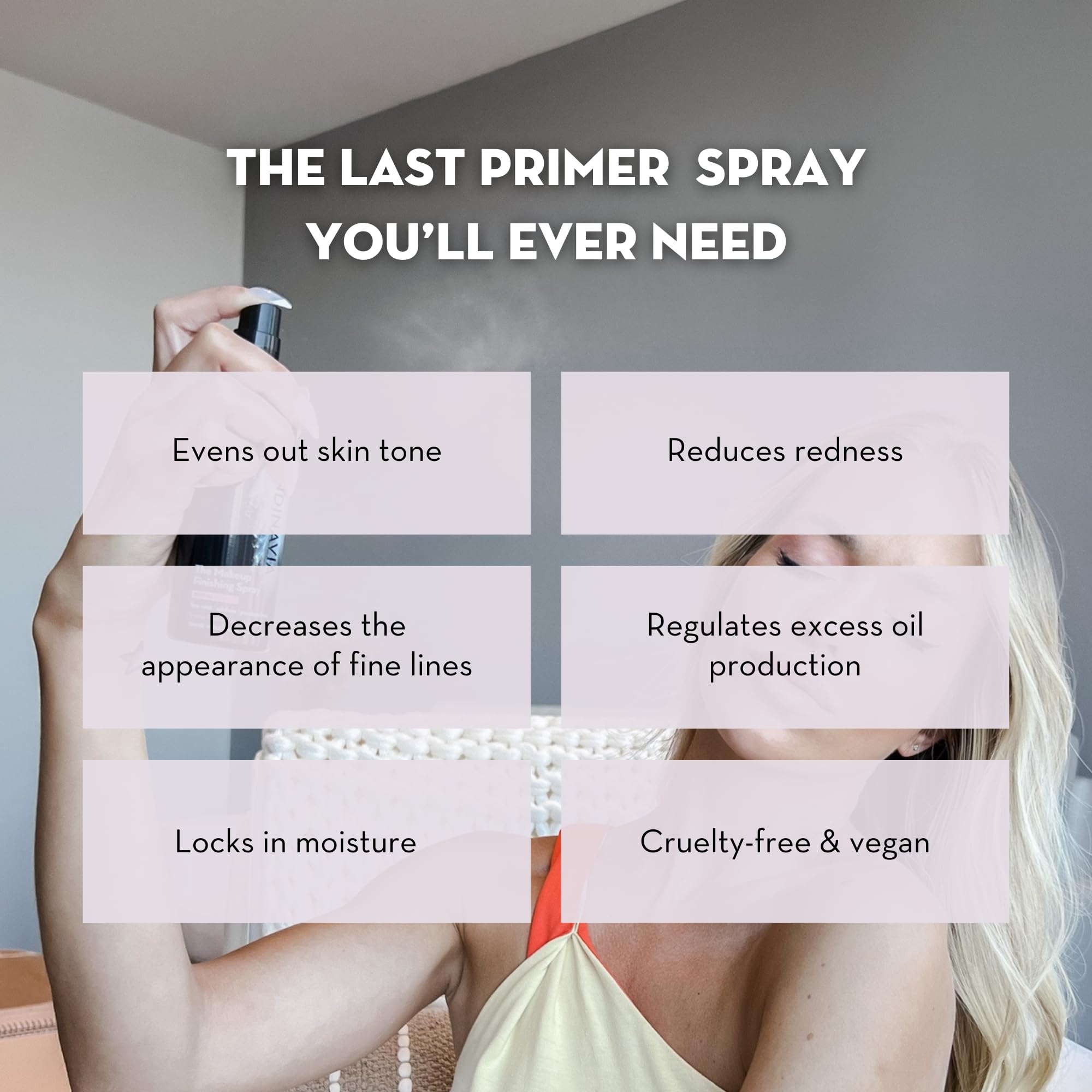 Skindinavia finishing spray long-wear locks makeup in place for hours.