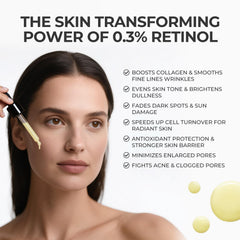 SKINERSE serum pump-top demonstrates easy, precise application for nighttime routines.