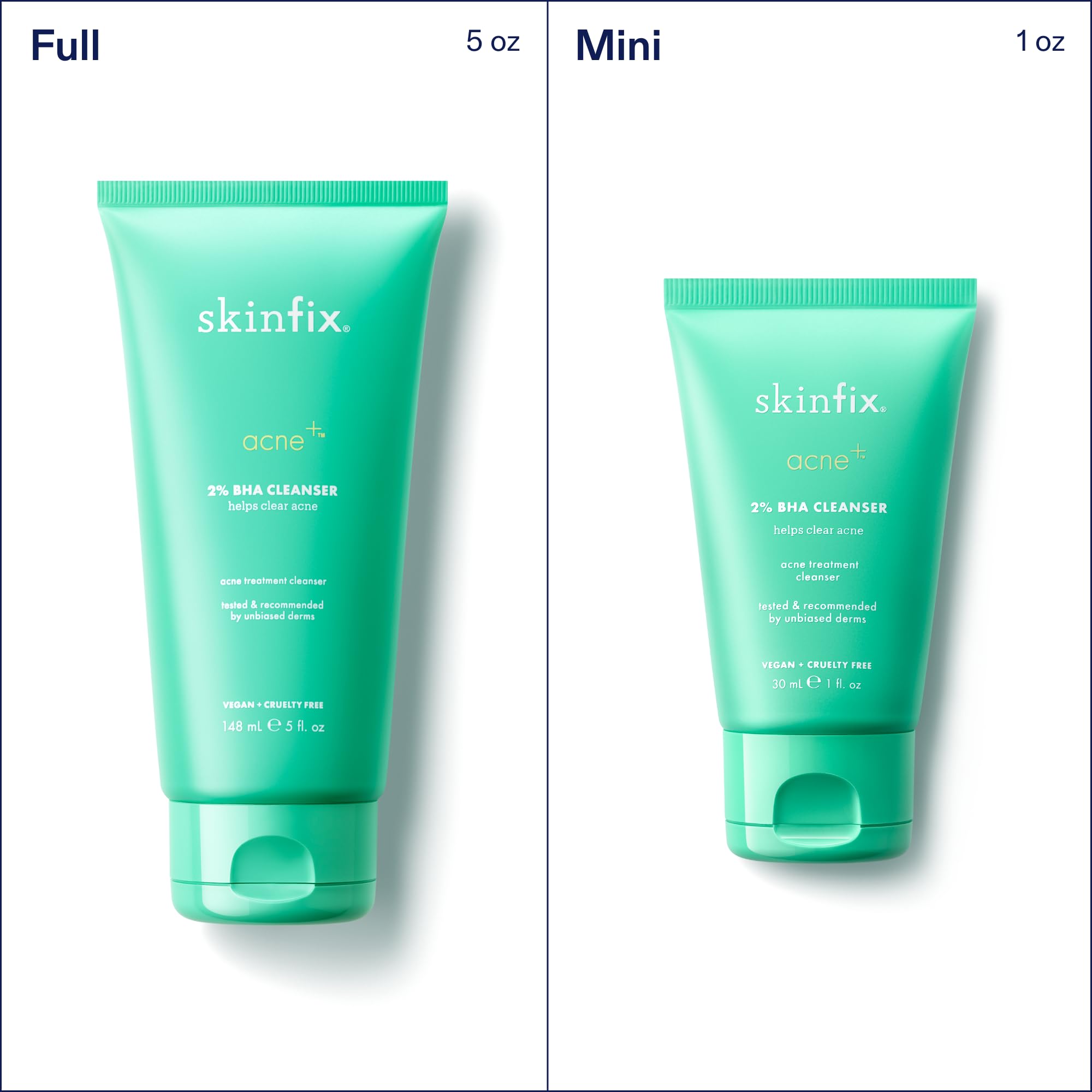 Skinfix 5 oz bottle ready for daily use on acne-prone skin.
