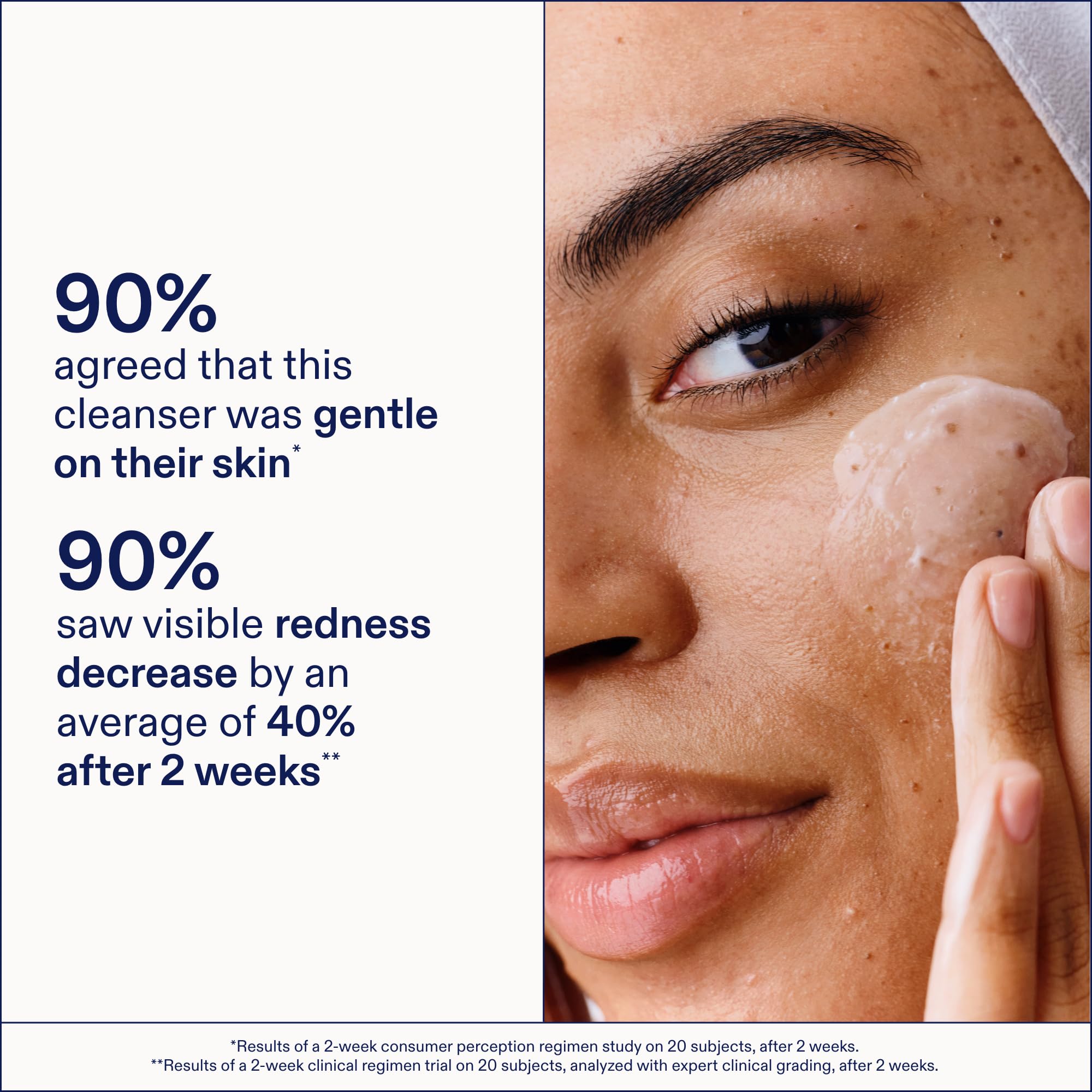 Skinfix formula with green tea soothes inflammation and helps balance skin.