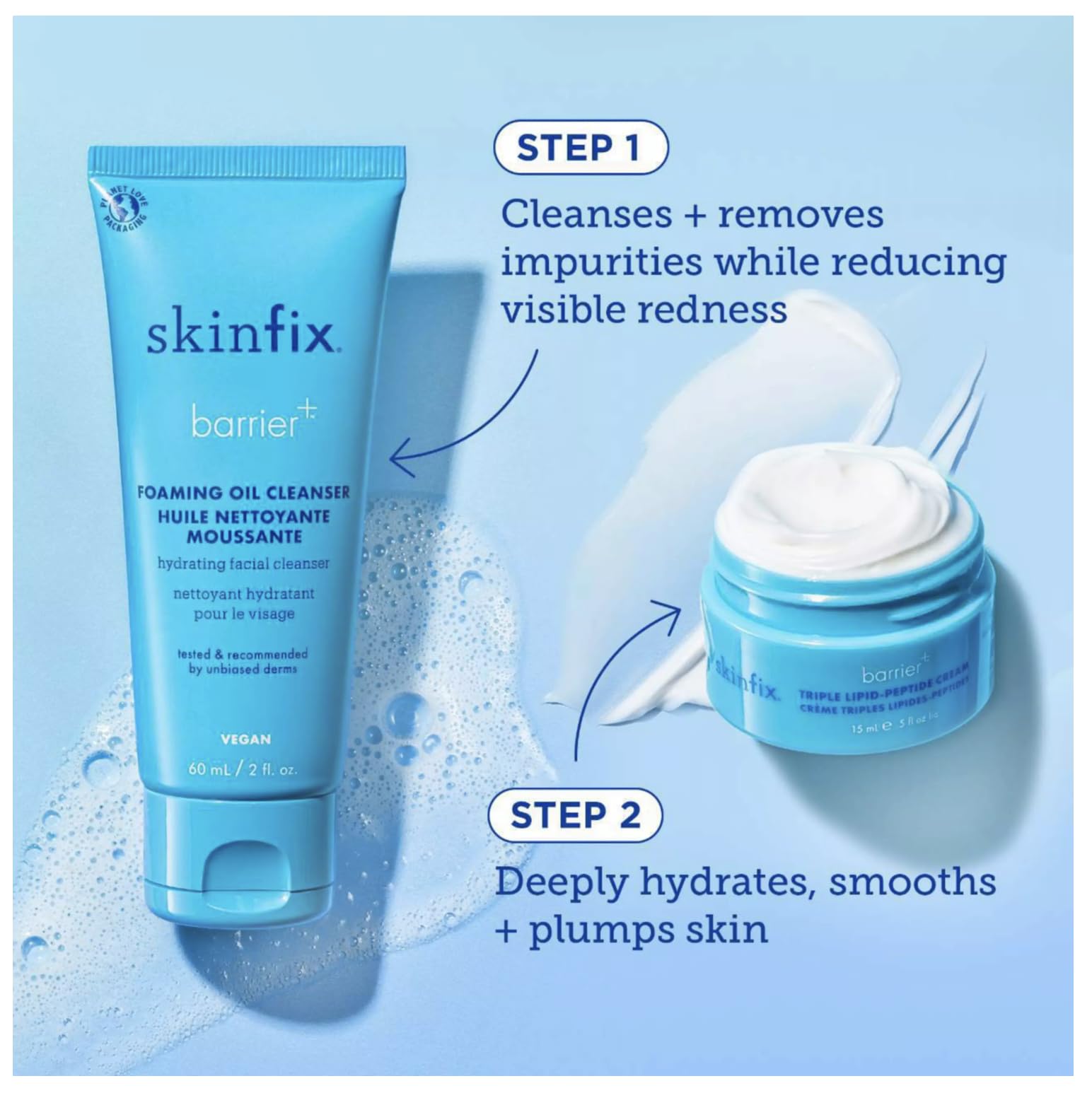 Skinfix Barrier Buddies cleanser-bottle with gentle foaming formula for sensitive skin