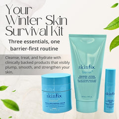Skinfix Barrier Bundle serum dropper visibly plumps and smooths with niacinamide.