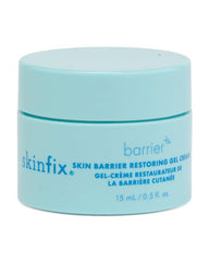 Skinfix Barrier+ Gel Cream Mini bottle close-up, fragrance-free hydration for sensitive skin.