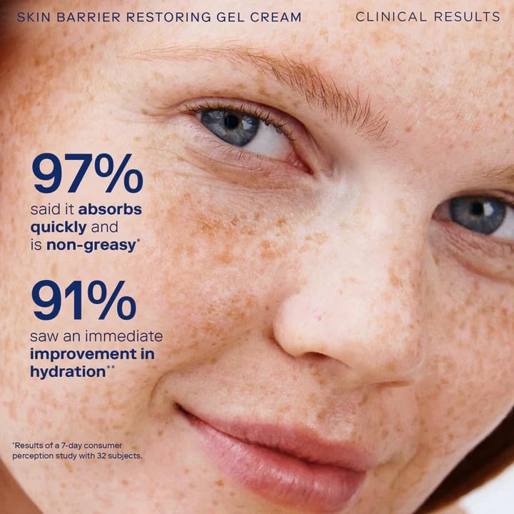 Skinfix Barrier+ Gel Cream Mini glow after application, non-greasy finish.