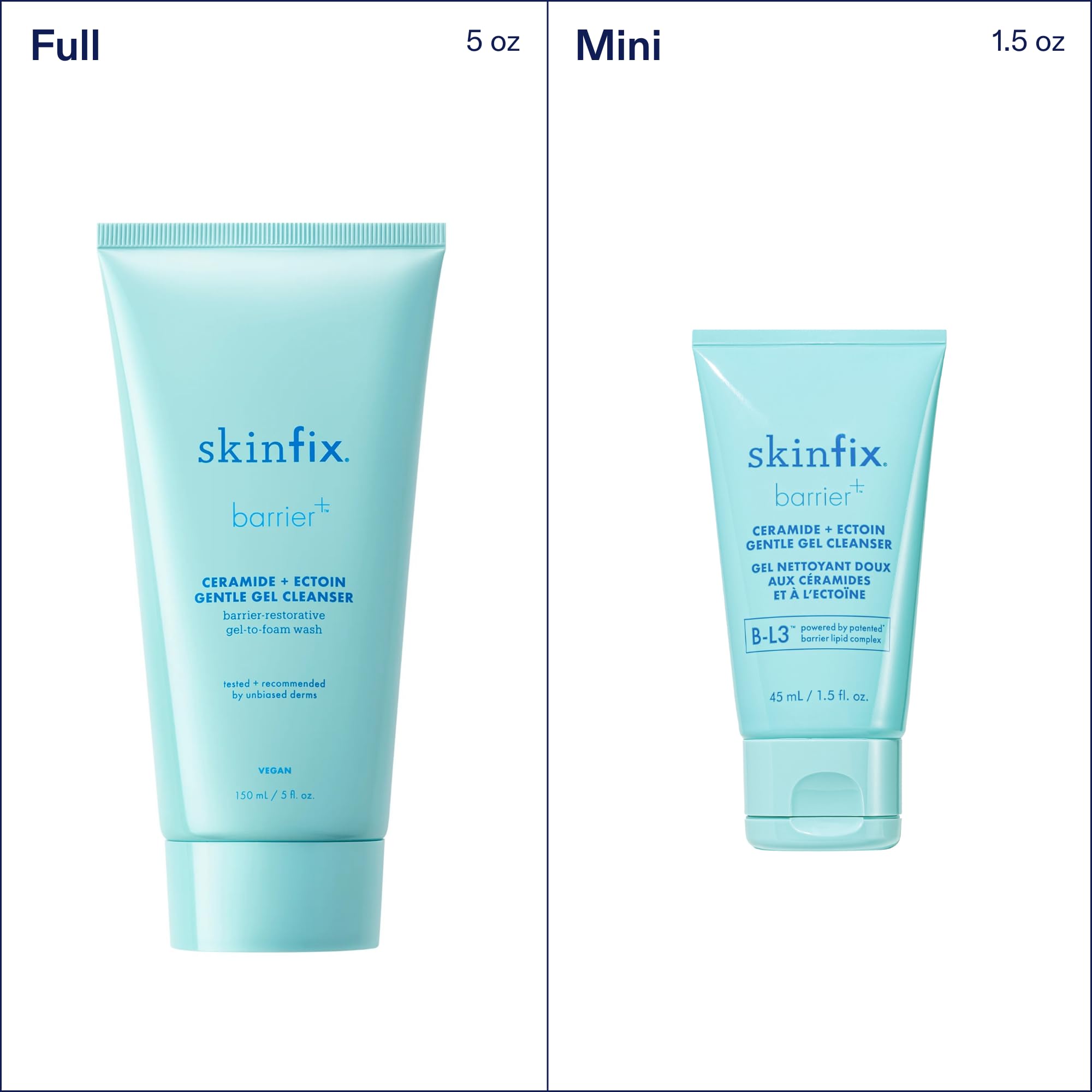 Compact mini bottle close-up highlights travel-friendly design