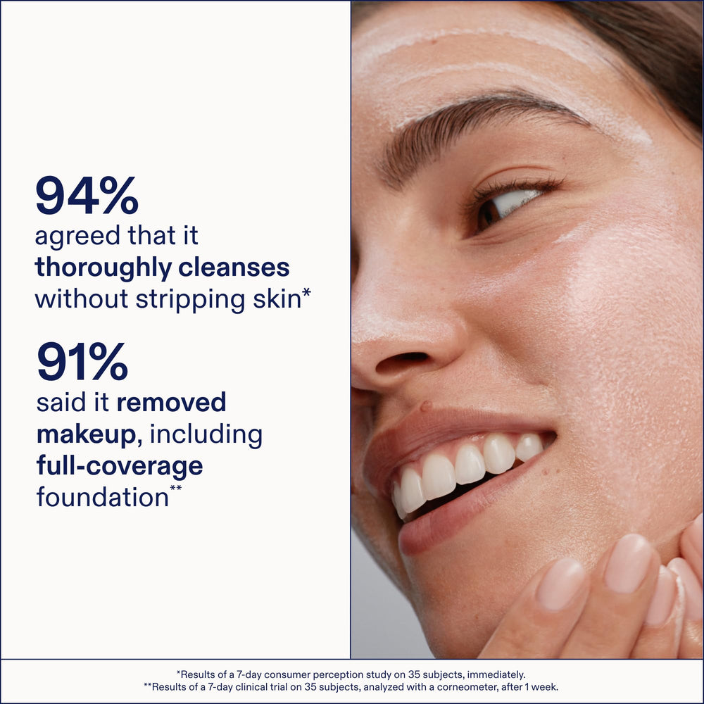 Fragrance-free label on Skinfix cleanser suitable for sensitive skin