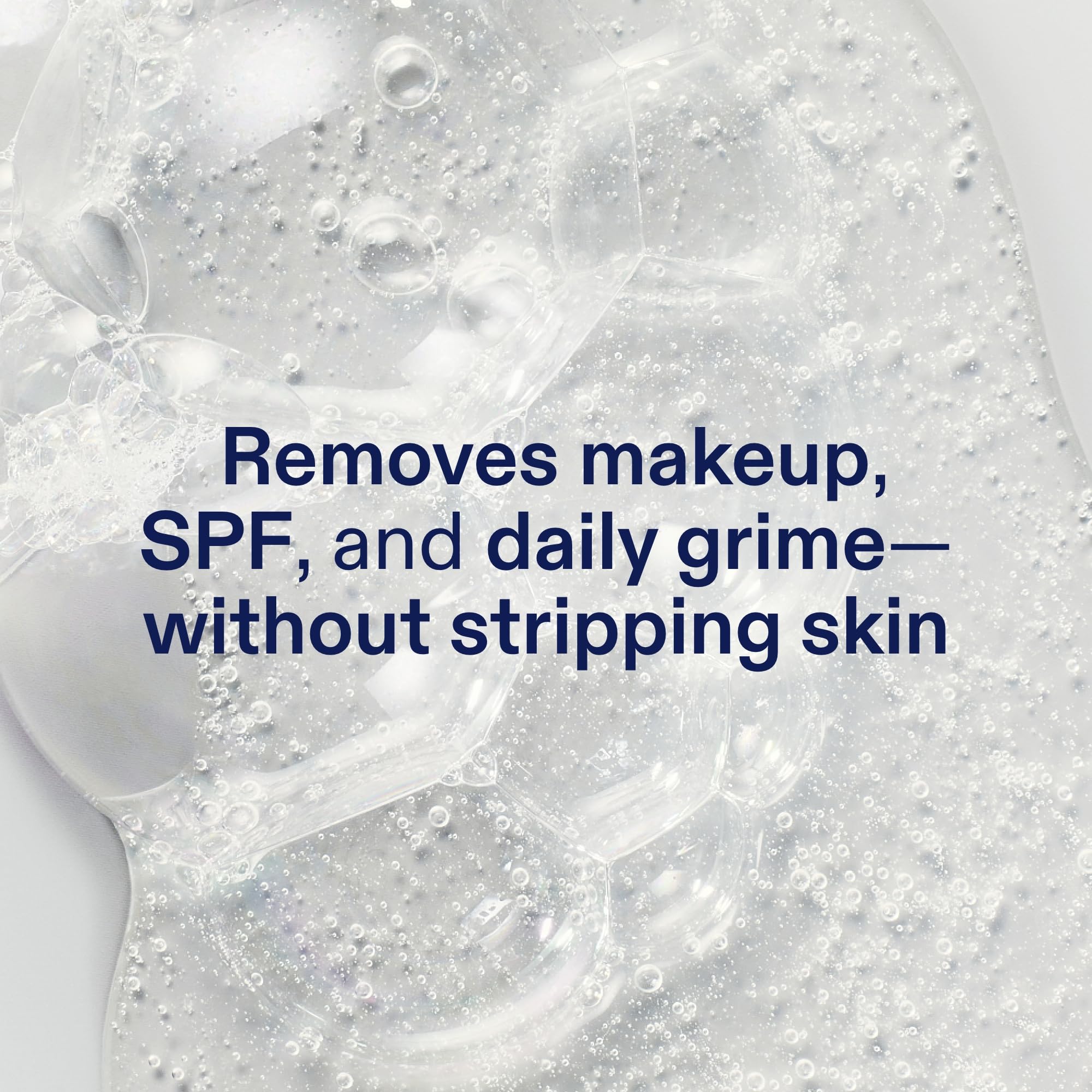 Hands lather Skinfix cleanser on damp skin for gentle, hydrating cleansing.