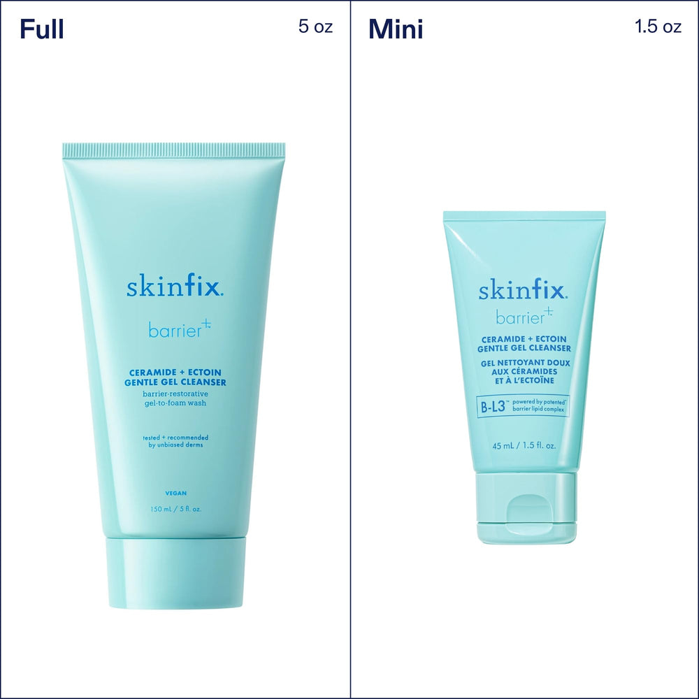 Skinfix bottle label shows no sulfates, parabens, or silicones.