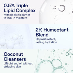 Skinfix vegan and cruelty-free symbol on the cleanser label.