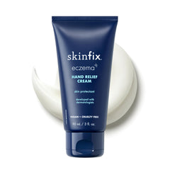 Skinfix Hand Relief Cream bottle front showing fragrance free, fast absorbing hydration
