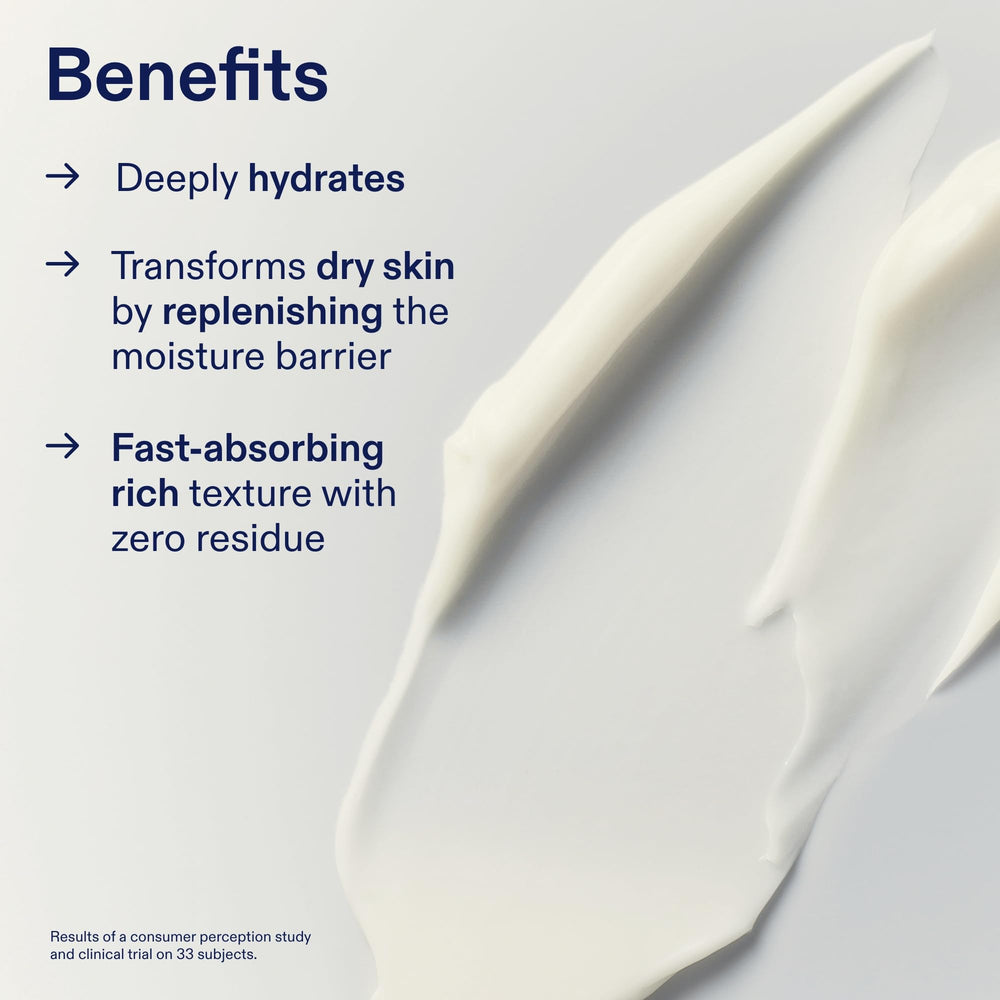 Close-up of Skinfix Lipid-Boost texture reveals creamy consistency for barrier care
