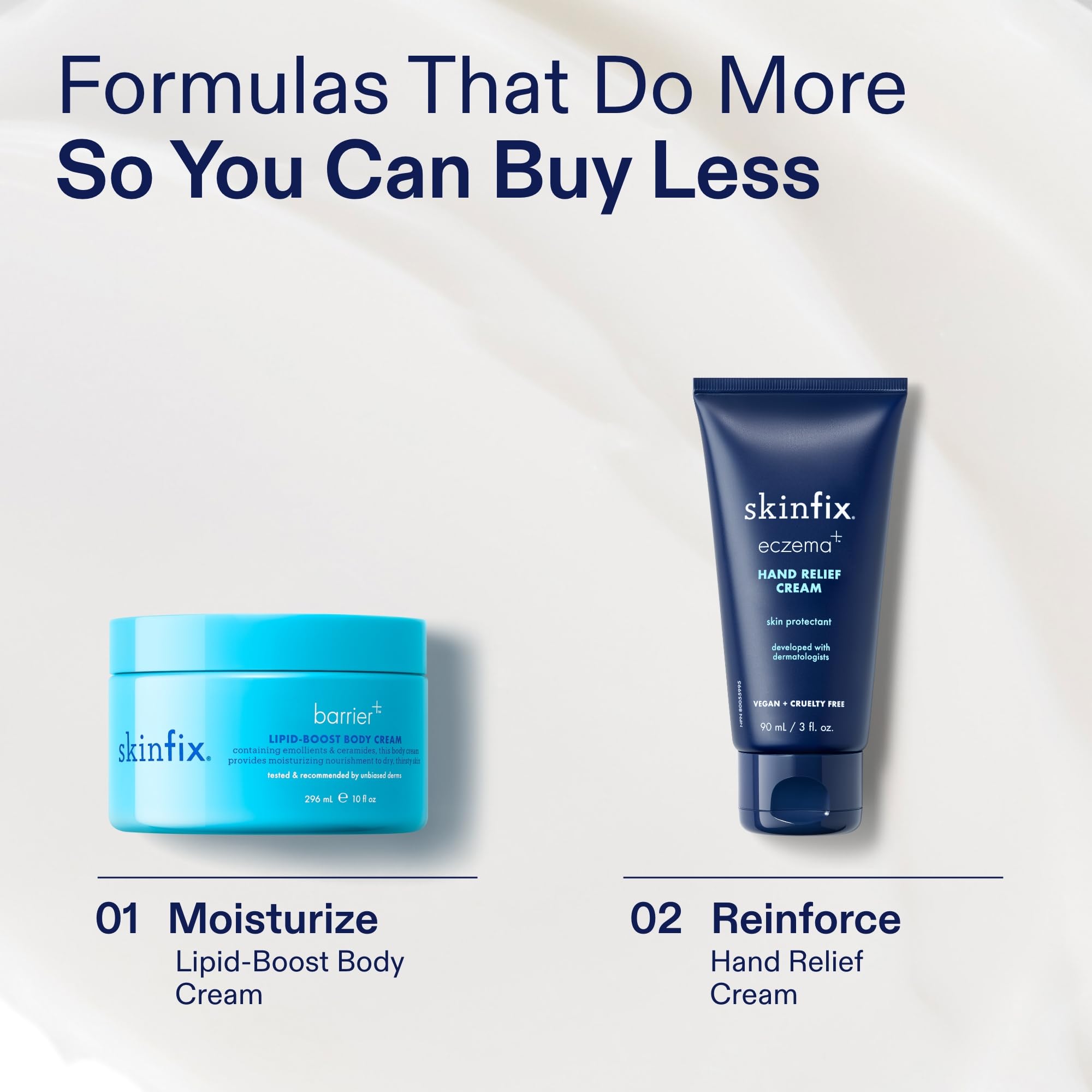 Skinfix Lipid-Boost vegan cruelty-free symbol indicating ethical skincare