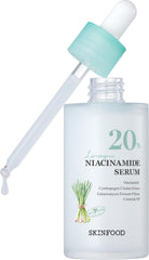 SKINFOOD 1957 Lemongrass Niacinamide Serum bottle promotes balanced, radiant skin.