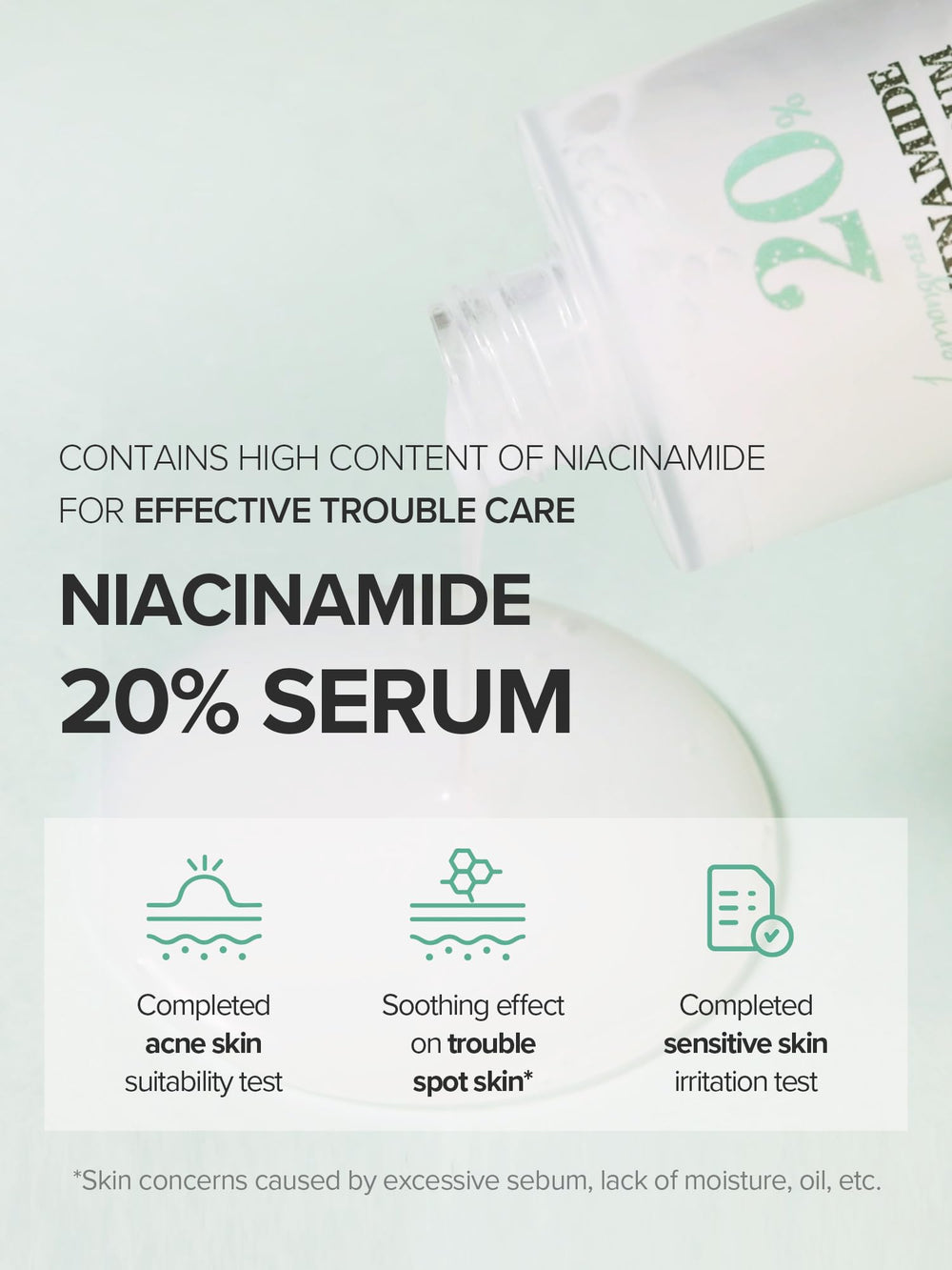 SKINFOOD 1957 serum texture swirl reveals lightweight, fast-absorbing finish.