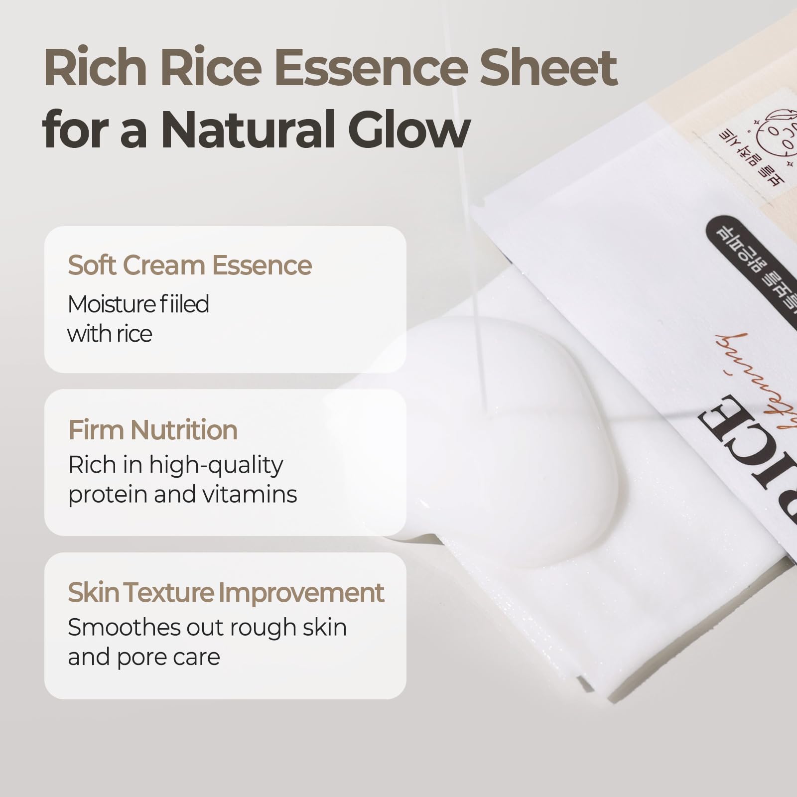 SKINFOOD 1957 Rice Daily Sheet Mask cream-essence delivers lasting moisture