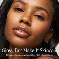 SKINN Luminous Lip Oil Golden application demonstrates smooth glide and hydration