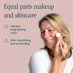 SKINN Berry-tinted lips show versatile use with lasting color and hydration.