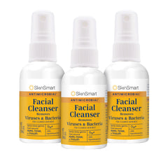 SkinSmart Antimicrobial spray around eyes for quick cleansing in public spaces