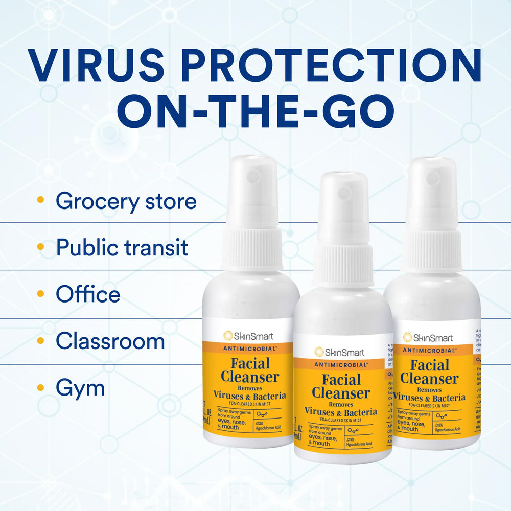 Office use with SkinSmart spray for a quick refresh during the workday