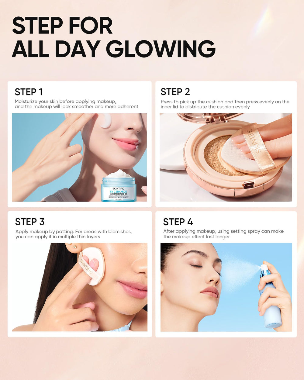 Skintific ceramide-centella-hyaluronic acid ingredients support skin comfort