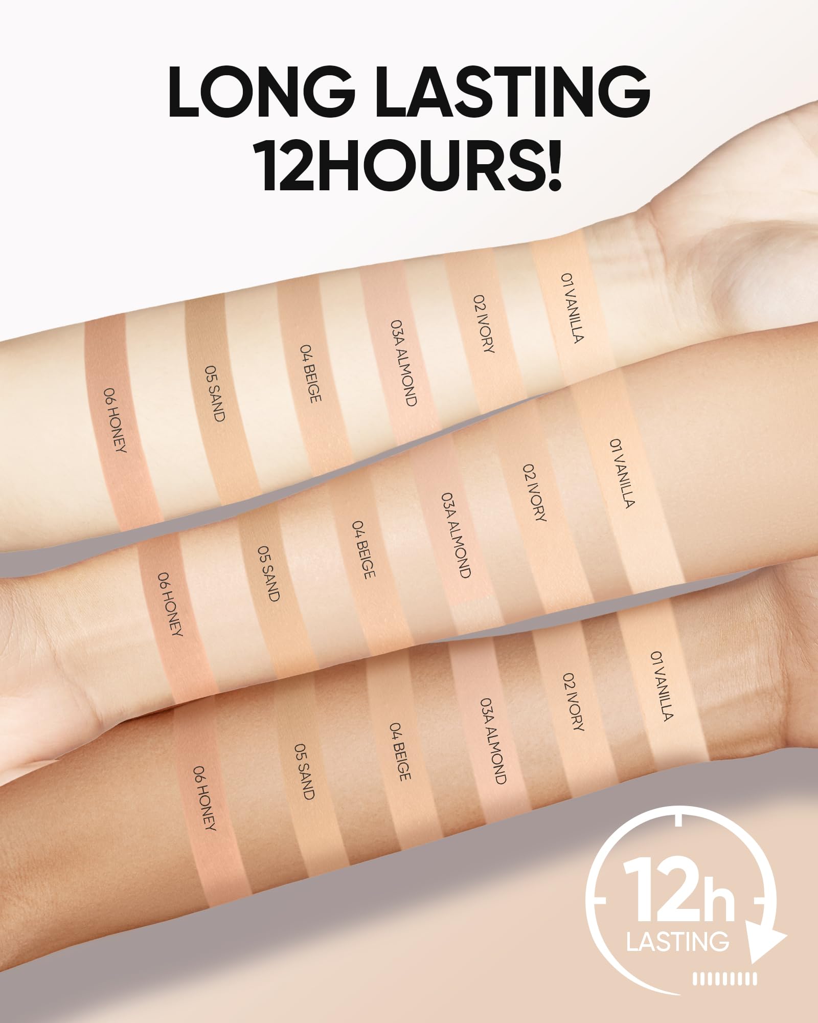 SKINTIFIC Cushion Foundation - raincoat oil-control shield for 12-hour freshness.