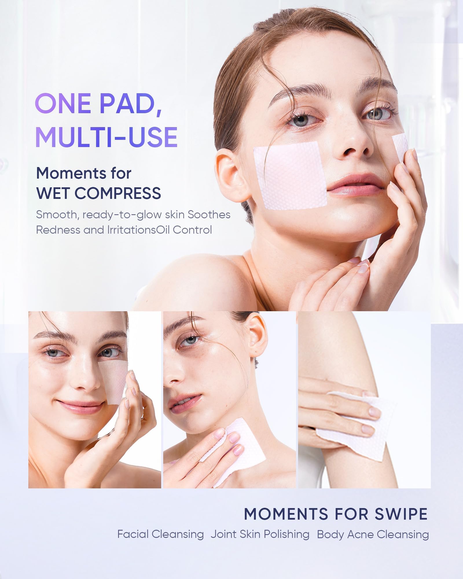 SKINTIFIC Everyday skincare routine pad pack closeup for quick regime