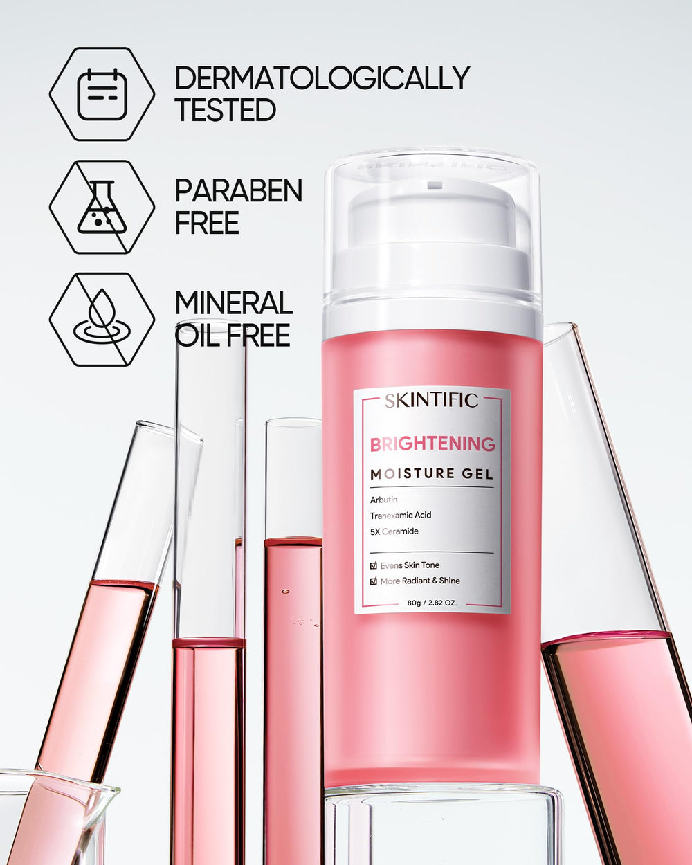 Packaging shows 24H oil-control for Skintific MSH Niacinamide Brightening Cream.