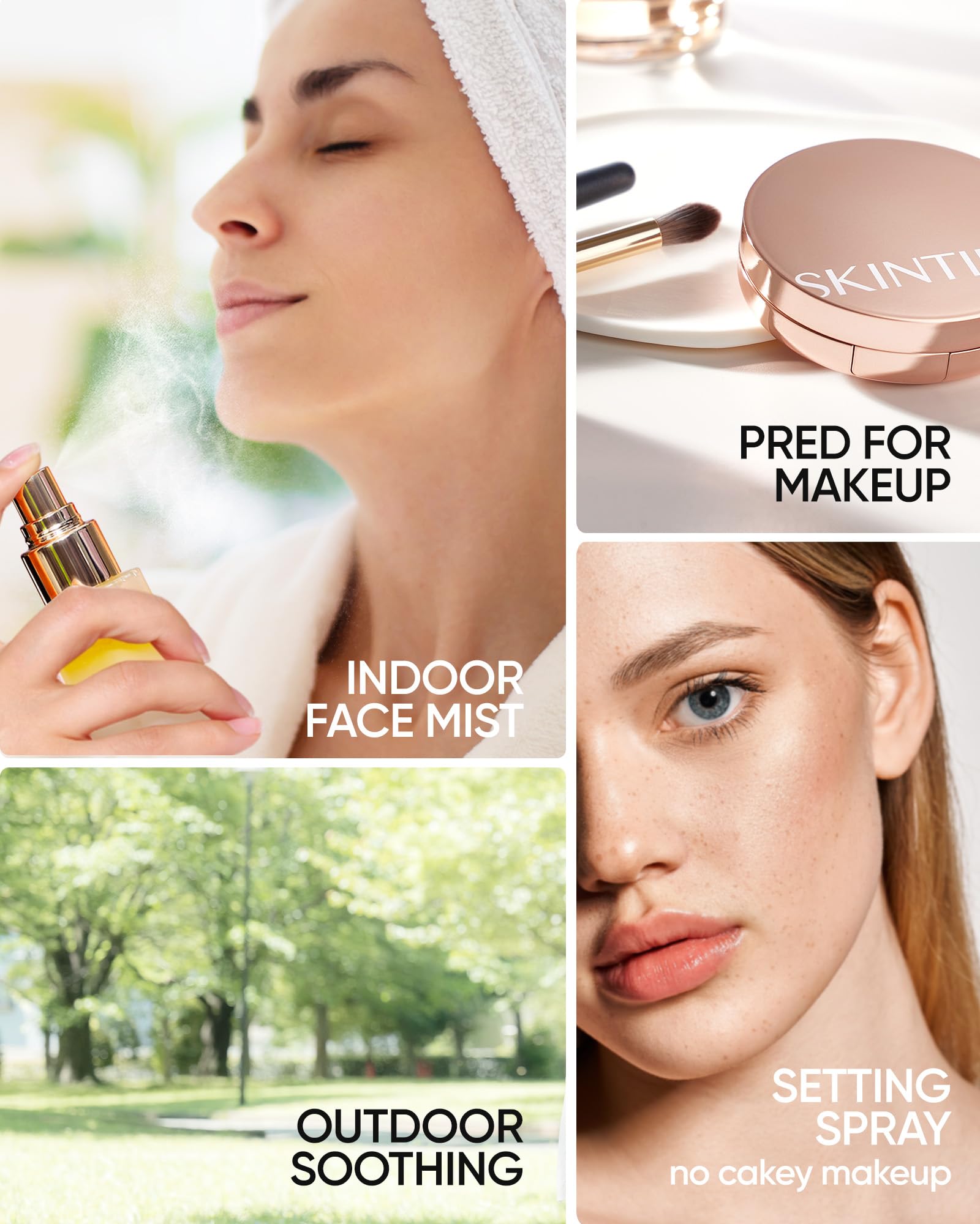 Finish with SKINTIFIC Radiance Booster Serum Spray for a luminous glow.