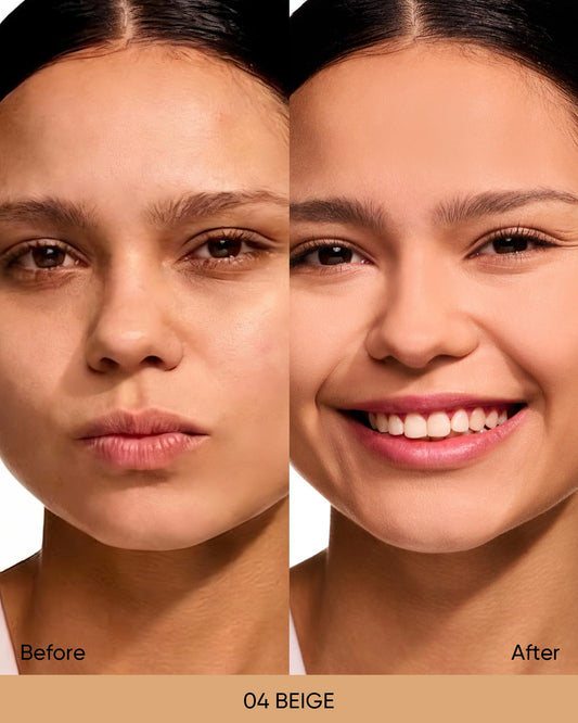 SKINTIFIC Velvet Matte Cushion Foundation cap highlights shine control throughout the day