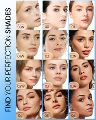 SKINTIFIC Velvet Matte Cushion Foundation sponge blends for a natural, seamless finish