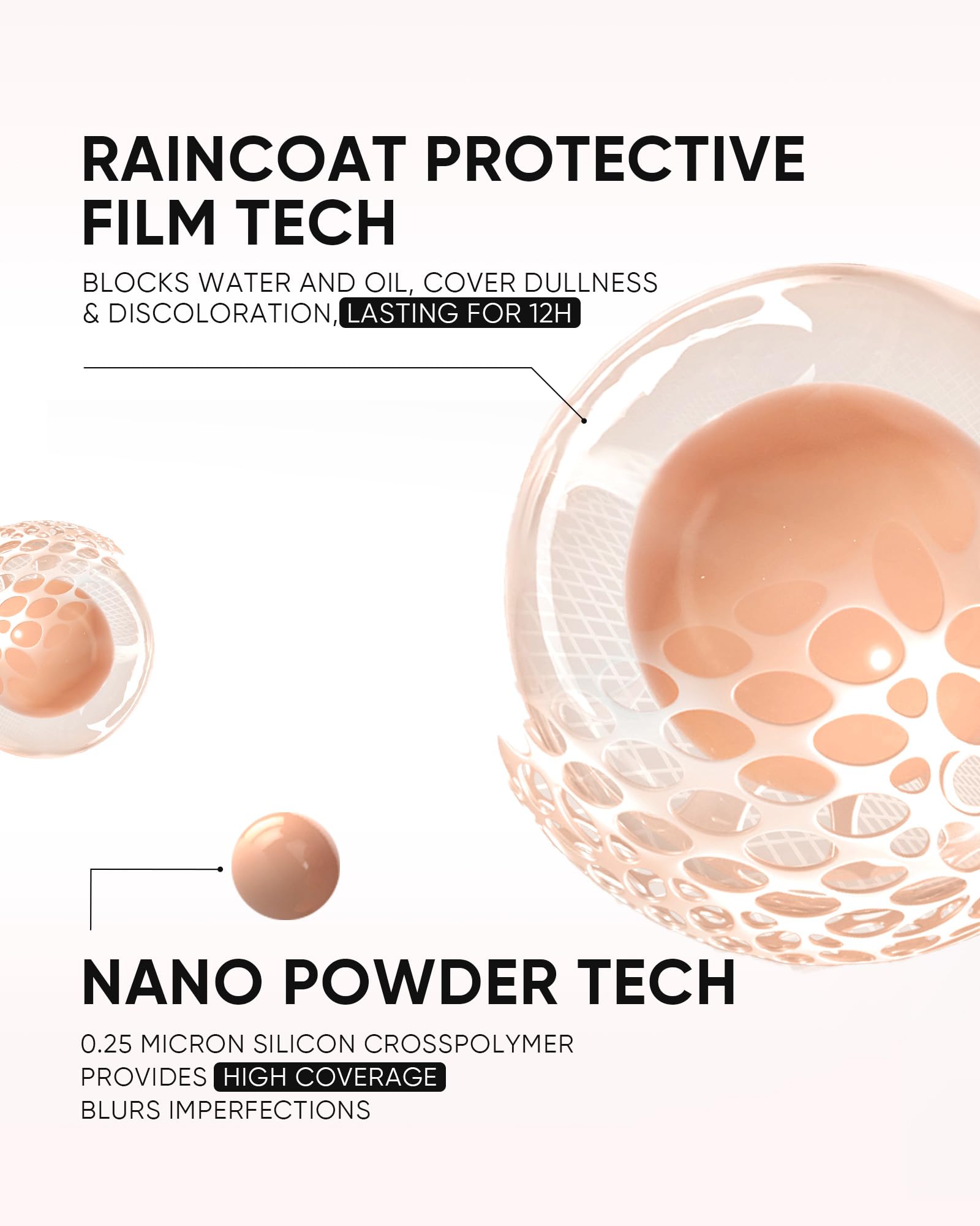 Skintific waterproof resistance test on skin