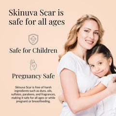 Skinuva pregnancy-safe formula free from dyes and fragrances for expectant moms.