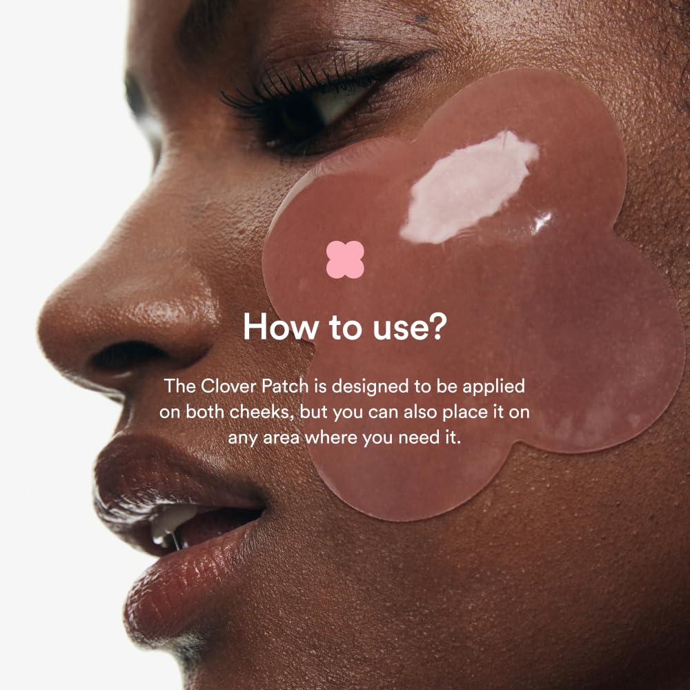 Skit Clover patch absorption demonstrates quick moisture delivery to skin.