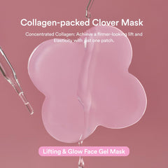 Skit Clover patch on forehead to support radiance and smoother texture.