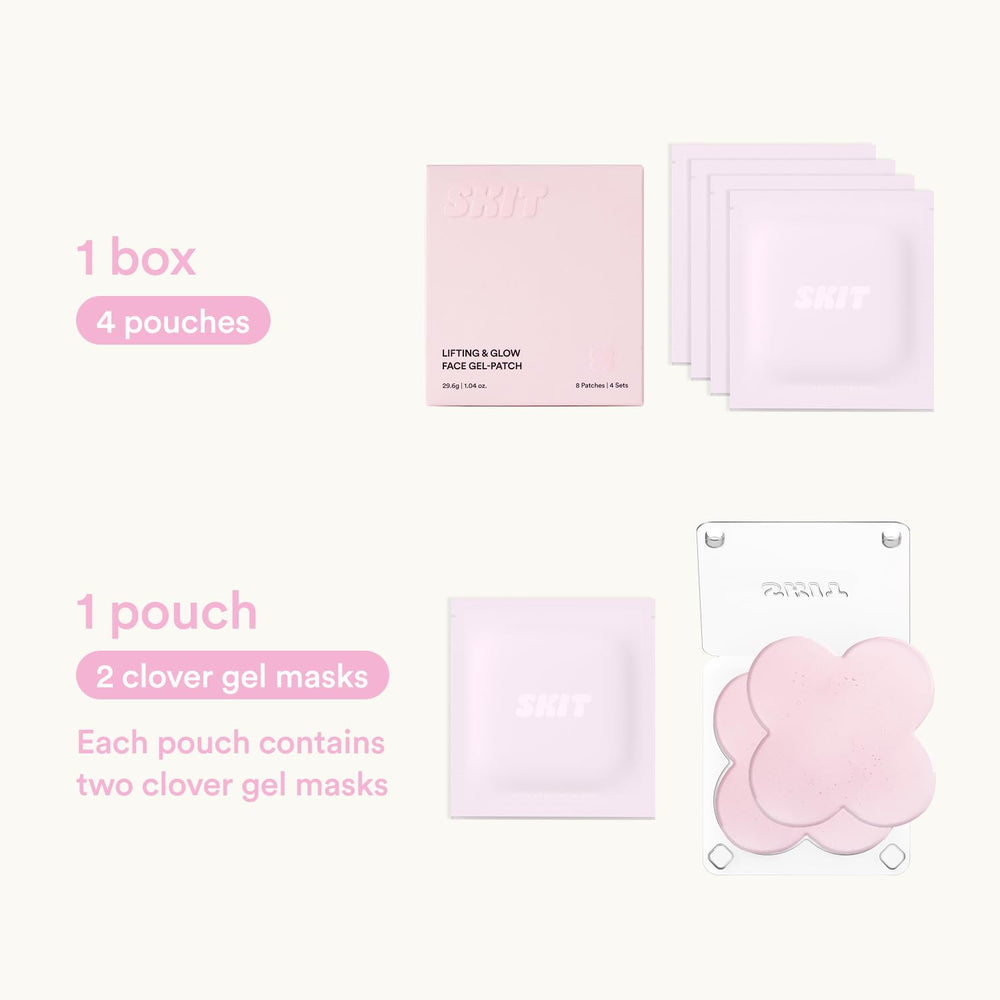 Skit Clover patch pack opened reveals nine gel patches for use.