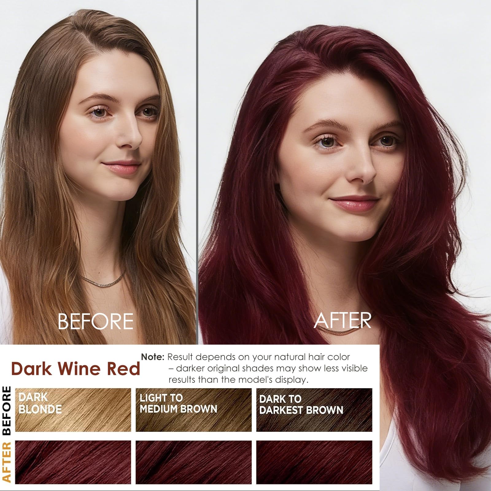 Sklight shampoo applied to dry hair for easy at-home color.