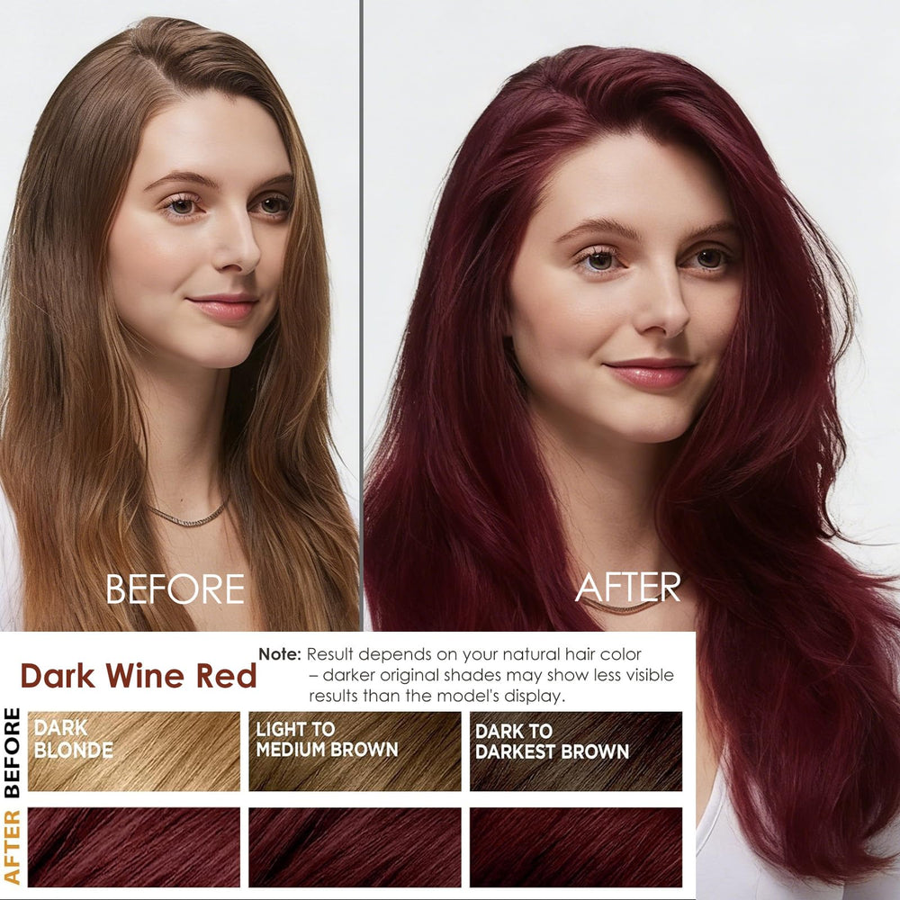 Sklight shampoo applied to dry hair for easy at-home color.