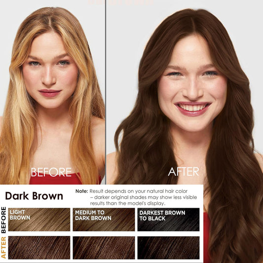 Sklight application-dry-hair demonstrates easy at-home color application.