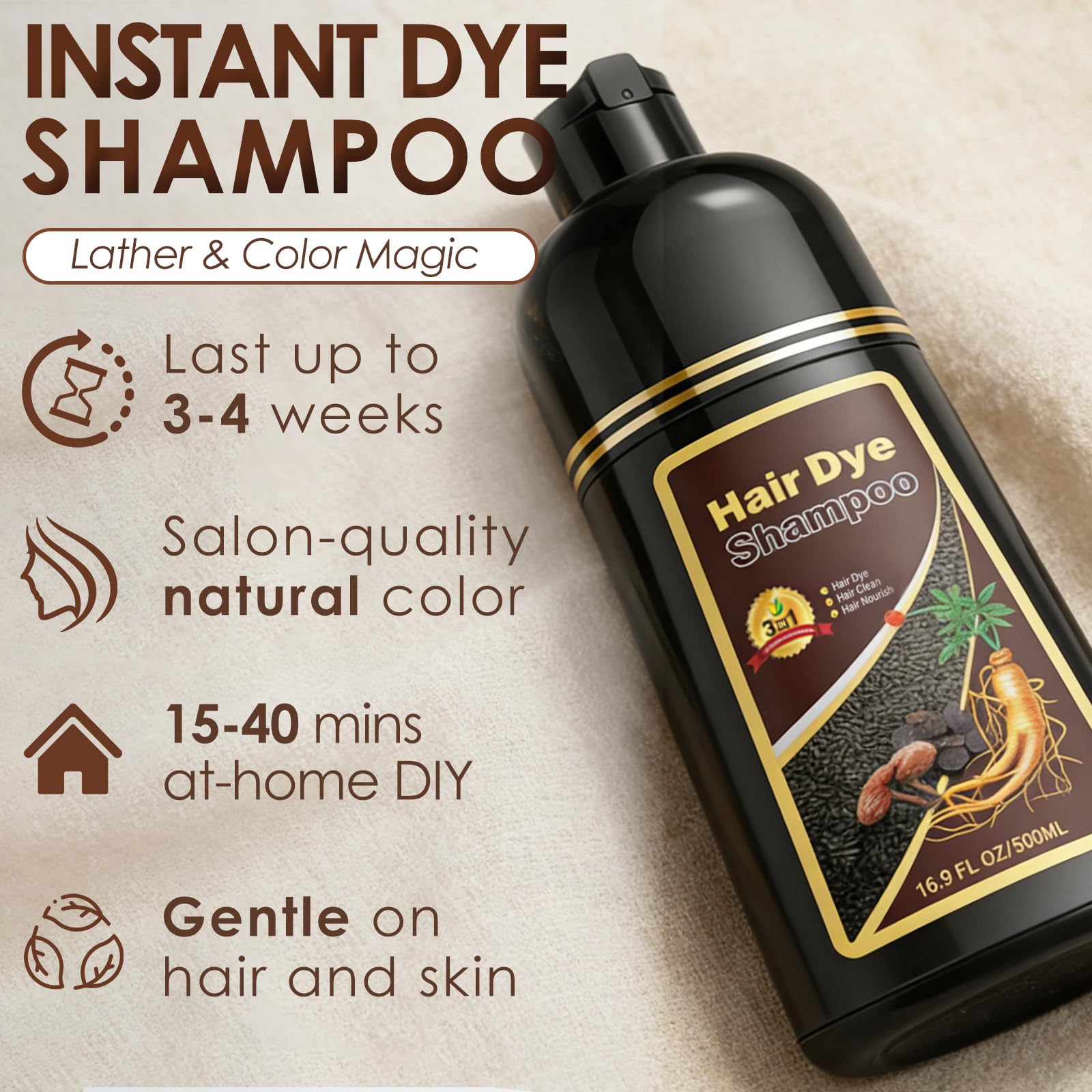 Sklight Hair Dye Shampoo DIY color application for salon-like results at home