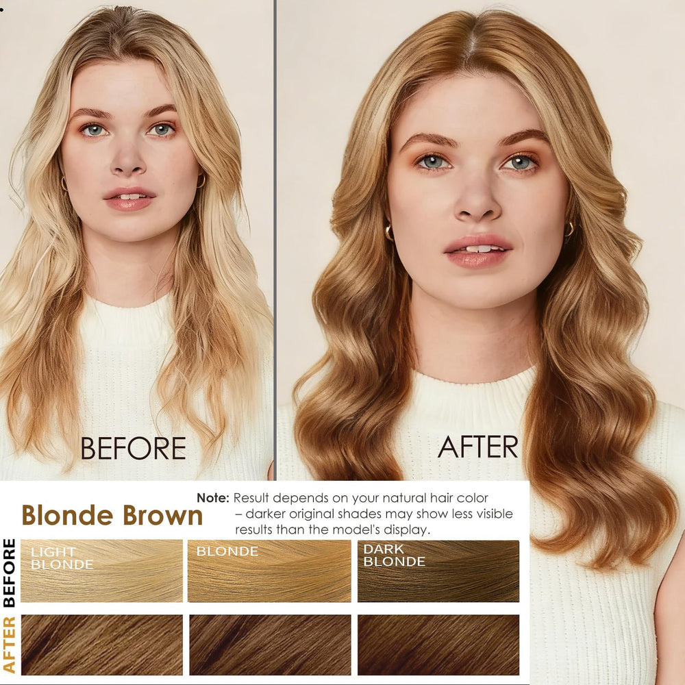 Sklight application on dry hair shows easy at-home color in minutes.