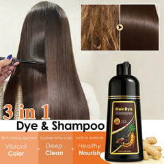 Sklight Hair Dye Shampoo 3-in-1 cleanses, colors, and conditions.