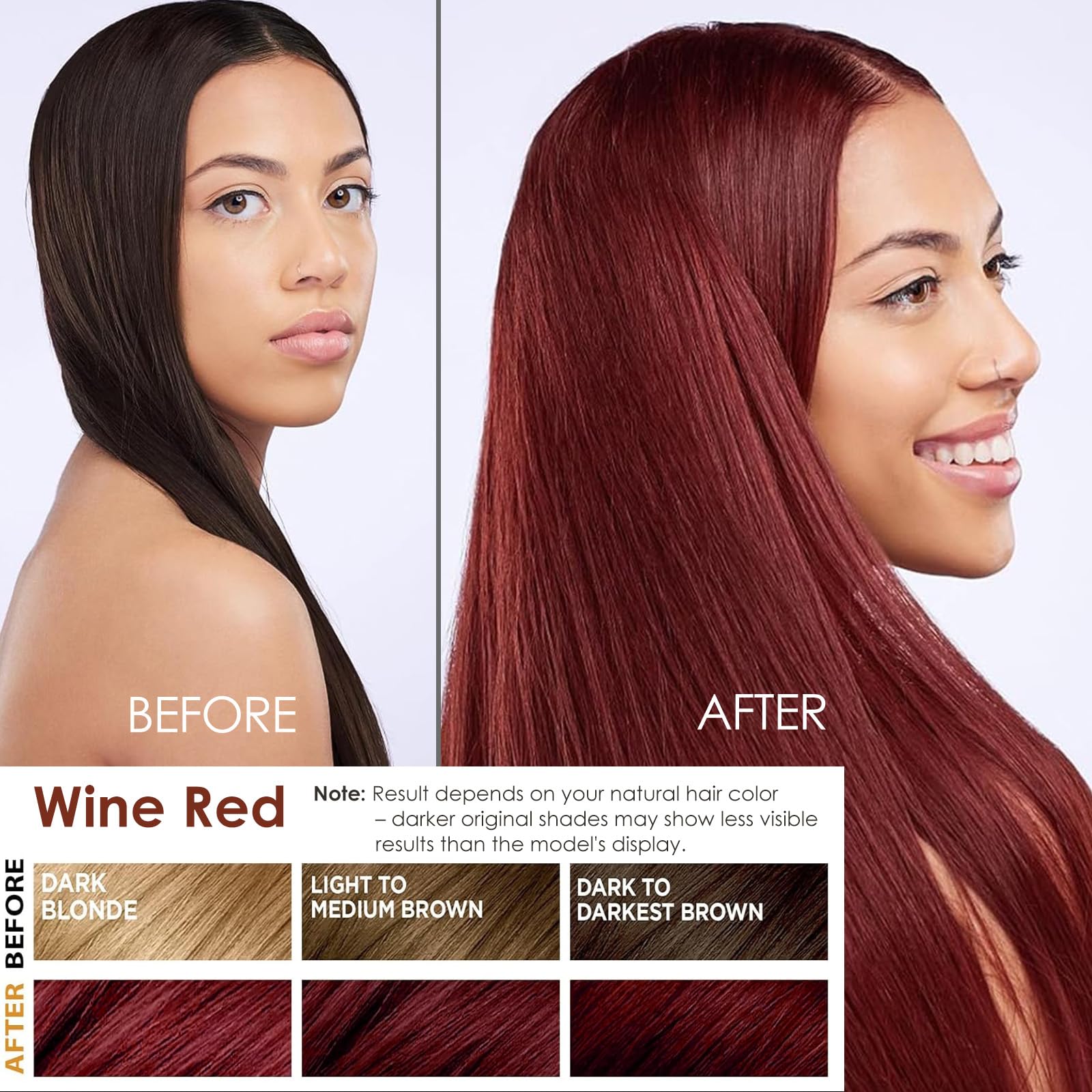 Sklight Hair Dye Shampoo root-to-tip color provides even coverage