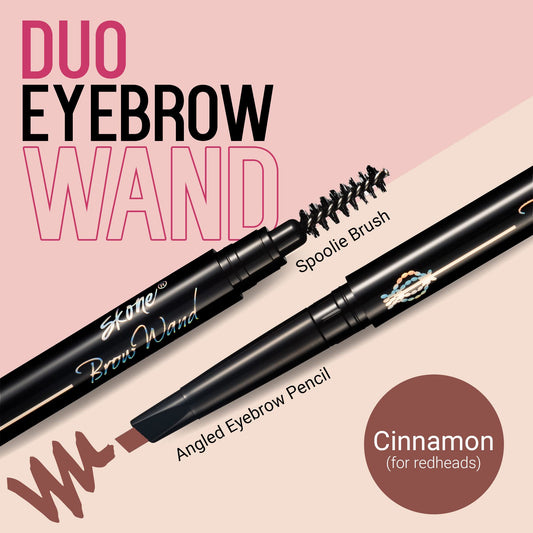 Dual-ended brow pencil for even, effortless strokes and quick shaping.