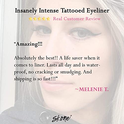 No animal testing label on Skone eyeliner packaging.