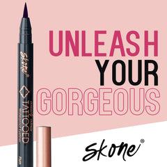 Sweat-proof wear tested look with Skone eyeliner during activity.
